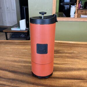 Bru Trek 24 Fl Oz Bru-stop Technology French Press Coffee Maker Burnt Orange